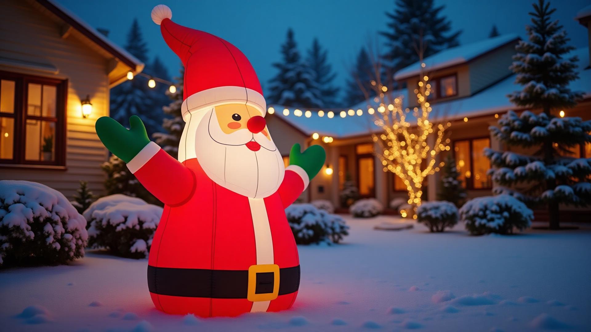 cel mai bun moș crăciun gonflabil