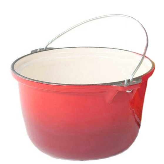 Ceaun emailat OTI fontă - 5L - Capacitate maximă pentru familii mari și mese festive