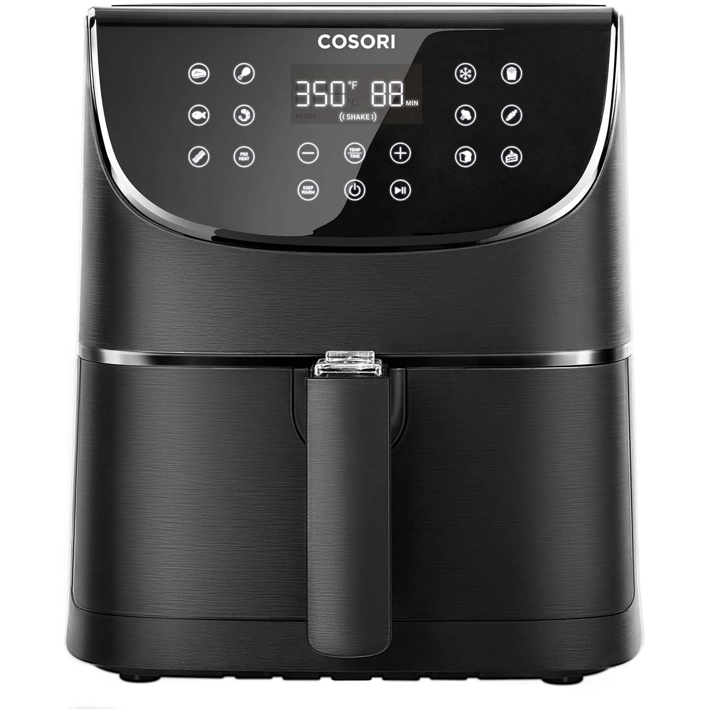 Cosori Air Fryer cu Grilaj 5.5L - 11 funcții + accesorii grill pentru frigarui