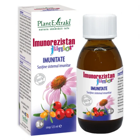 Imunorezistan Junior Plantextrakt - Alternativă fără produse apicole - Cu echinaceea și vitamina C