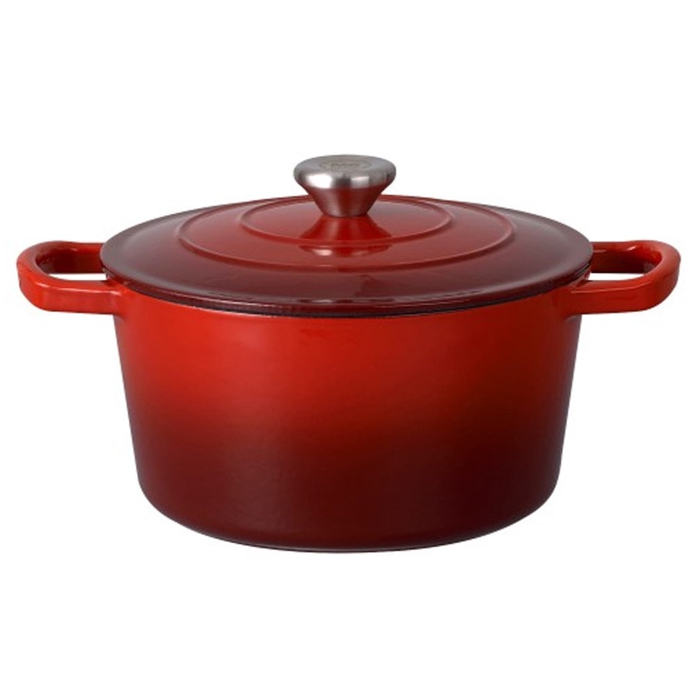 Oală din fontă emailată - MG Home Infinito - 5 litri - Roșu - 