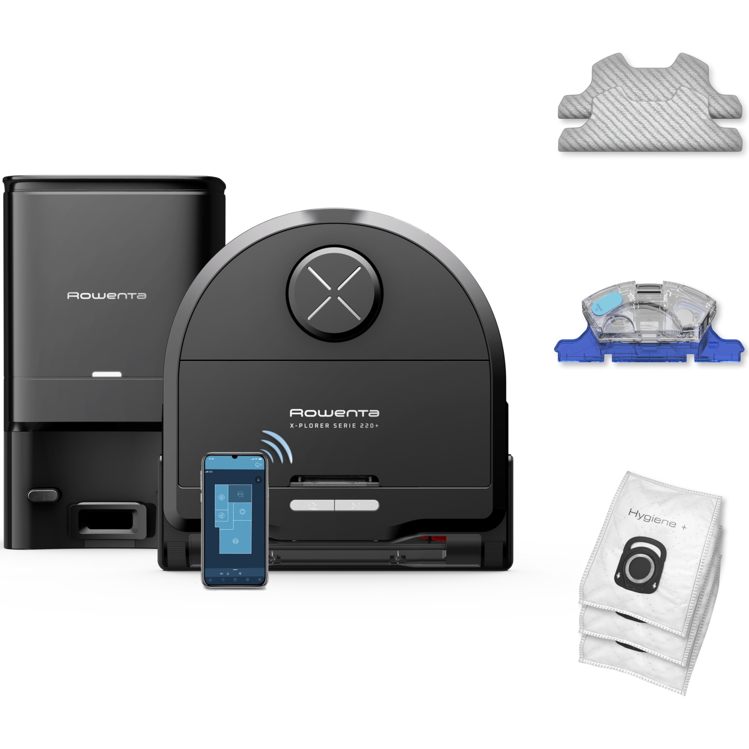 Rowenta X-Plorer Serie 220 - Stație de golire automată la preț mid-range