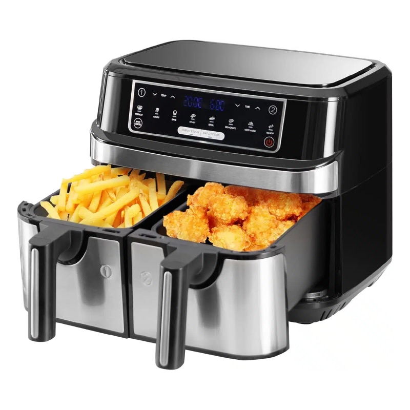 Super TrendsR Premium Airfryer - Capacitate dual de 9L și tehnologie Smart Chef